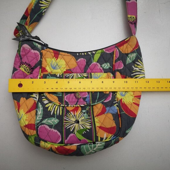 Vera Bradley Multi Colored Lightly Quilted Zipper Closure Crossbody Bag - Picture 9 of 11